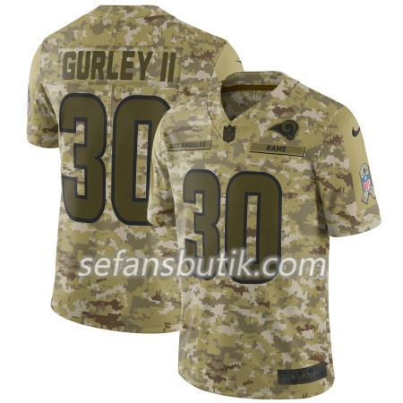 Los Angeles Rams Tröjor Todd Gurley II 30 Nike Salute to Service - Herr Los Angeles Rams Tröjor Todd Gurley II 30 Nike Salute to Service - Herr